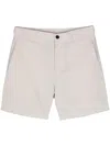 Theory Curtis Mid-rise Chino Shorts In Neutrals