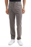Theory Curtis Travel Slim Fit Wool Pants In Walnut Melange