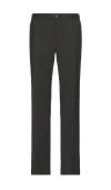 Theory Curtis Pleated Trousers In Charcoal Melange