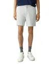 Theory Curtis Precision Ponte Straight Fit Shorts In Fog