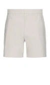 Theory Curtis Slim Fit Internal Drawstring Shorts In 浅灰褐