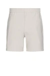 Theory Curtis Flat Front Shorts In Putty