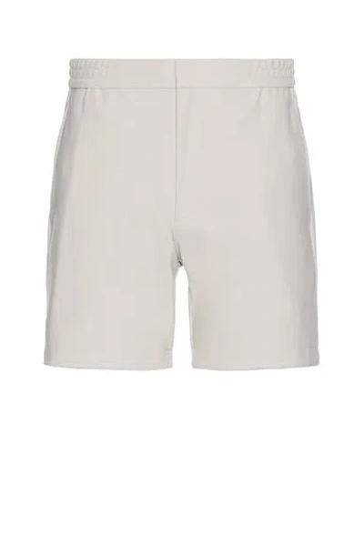 Theory Curtis Flat Front Shorts In Putty