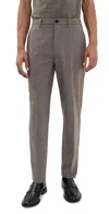 Theory Hunter Knowledge Wool-blend Pant In Walnut Melange