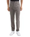 Theory Curtis Travel Slim Fit Wool Pants In Walnut Melange