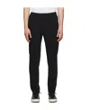 Theory Curtis Drawstring Precision Ponte Pants Black In Black