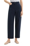 Theory Curve Leg Cotton Chino Pants In Blue
