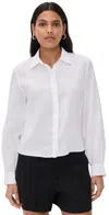 Theory Curve Sleeve Shirt White