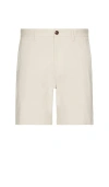 Theory Drawstring Short In Stretch Cotton Canvas In Æ–°é¢–æ²™è‰²