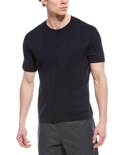Theory Damian Crewneck Sweater In Blue