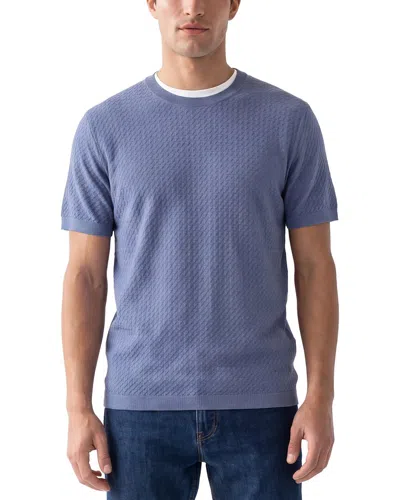 Theory Damian Crewneck Sweater In Blue
