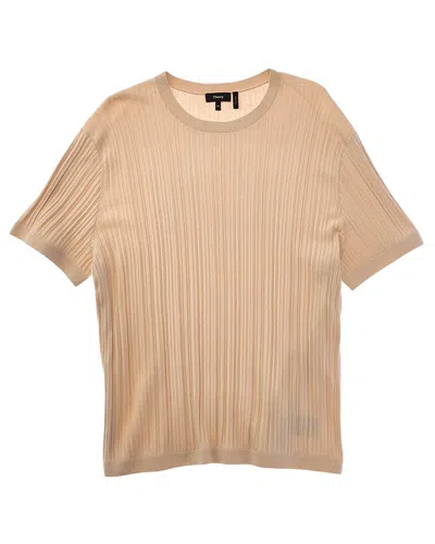 Theory Damian Crewneck Sweater In Brown