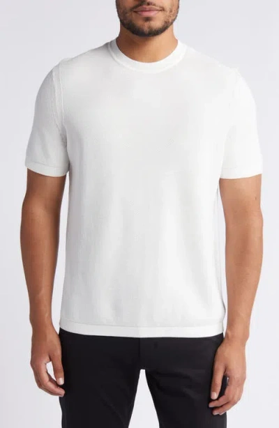 Theory Damos Solid Cotton T-shirt In Ivory