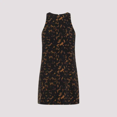 THEORY DARK BROWN PRINTED DRESS