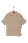 Theory Daze Linen Shirt In Wasabi