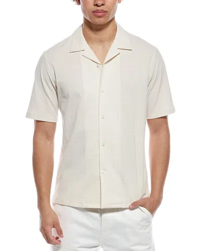 Theory Daze Stretch Cotton Camp Shirt In White