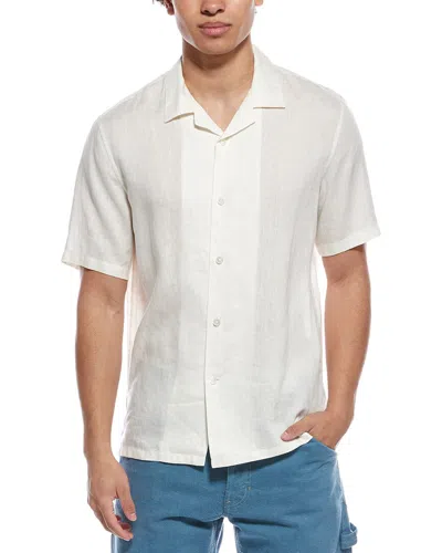 Theory Daze Precise Linen Shirt In White