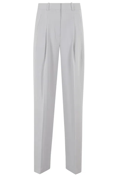 Theory Dbl Pleat Pant N Adm In M Platinum