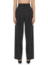 Theory Double Pleat Pant In Sleek Flannel