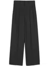 Theory Double Pleat Pant In Sleek Flannel In Grey