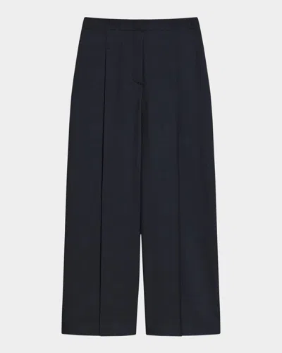Theory Deep Pleat Pants In Blue