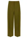 Theory Deep Pleat Pants In Green