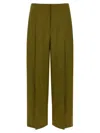 Theory Deep Pleat Pants In Green