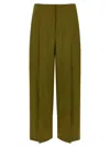 Theory Deep Pleat Pants In Brown