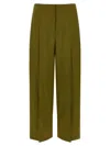 Theory Deep Pleat Pants In Green