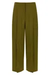 Theory Deep Pleat Pants In Green