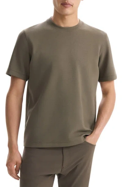 Theory Men's Delroy Double-knit T-shirt In Winter White