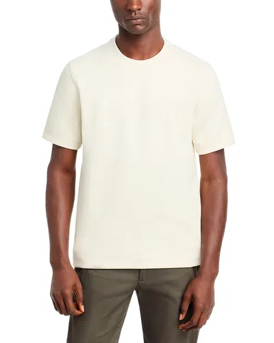 Theory Delroy Double Pique Jersey Tee In Winter White