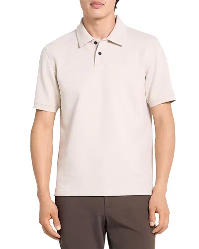 Theory Delroy Double Pique Regular Fit Polo Shirt In Pink