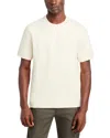 Theory Delroy Double Pique Regular Fit Polo Shirt In Winter White