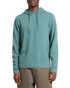 Theory Delroy In Studio T Jacquard Relaxed Fit Hoodie In Blue