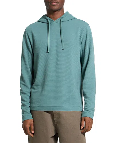 THEORY DELROY IN STUDIO T JACQUARD RELAXED FIT HOODIE