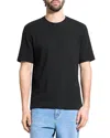 Theory Delroy In Studio T Jacquard Relaxed Fit Tee In Black