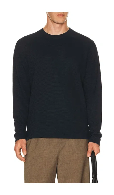 Theory Delroy Long Sleeve Tee In Blue