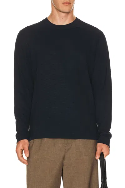 Theory Delroy Long Sleeve Tee In Blue