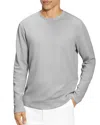 Theory Delroy Studio Long Sleeve T-shirt In Soft Gray