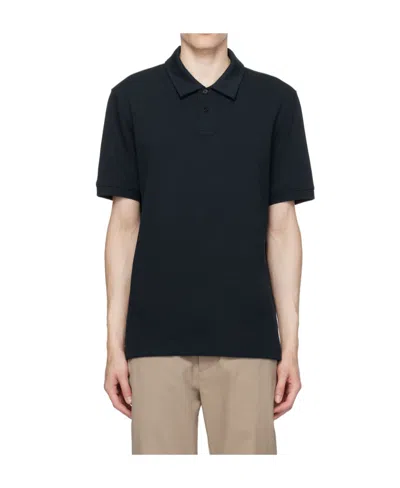 Theory Delroy Short-sleeved Polo Shirt In Black