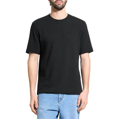 Theory Delroy Studio Textured T-shirt In Black