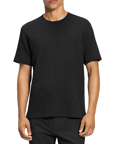 Theory Delroy Textured Tee In Black