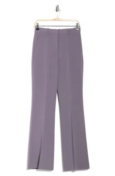 Theory Demitira High Waist Flare Leg Pants In Purple