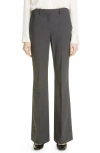 Theory Demitria 2 Stretch Good Wool Suit Pants In Charcoal
