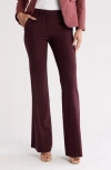 Theory Demitria 2 Stretch Wool Suit Pants In Malbec