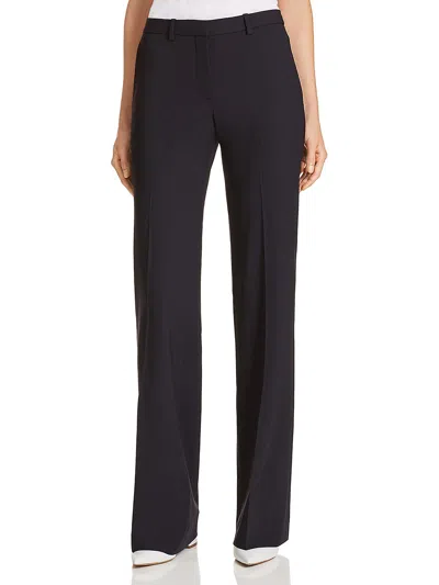 Theory Demitria 2 Womens Classic Flared Pants In Blue
