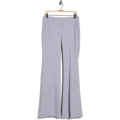 Theory Demitria 2 Wool Blend Flare Leg Pants In Blue