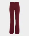 Theory Demitria Flare Pants In Burgundy