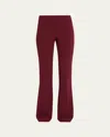 Theory Demitria Flare Pants In Burgundy